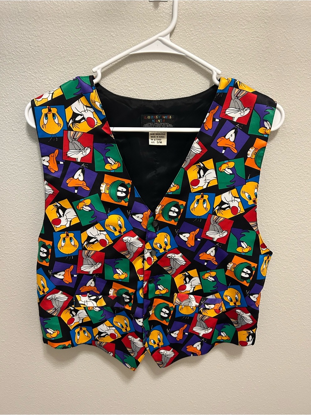Vintage Looney Tunes Mania Character Vest S/M